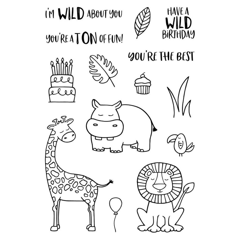 Jane's Doodles Clear Stamps 4"x6" - Wild*