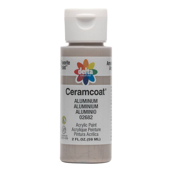Ceramcoat - Metallic Acrylic Paint 2oz - Aluminum*
