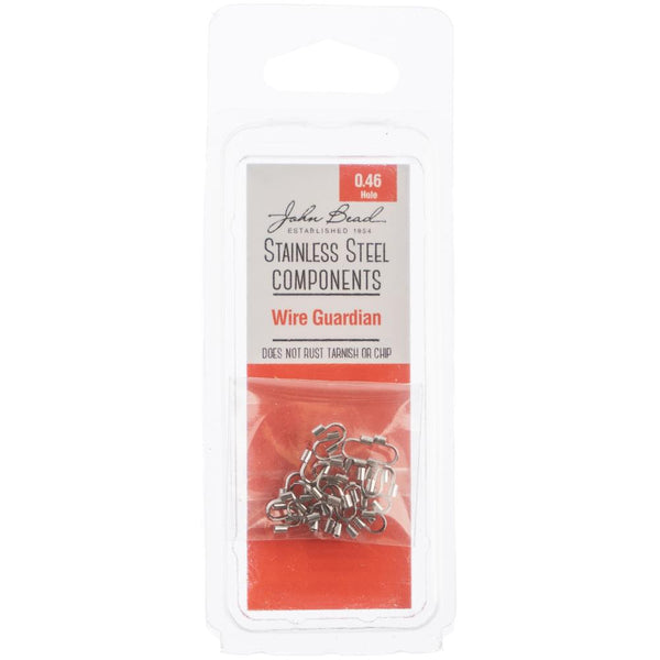 John Bead - Stainless Steel Wire Guardian 24 pack  4 x 4mm