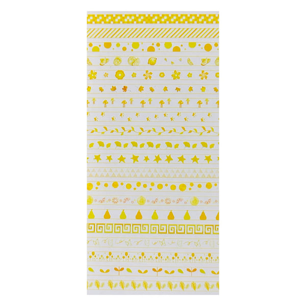 Poppy Crafts Washi Tape 20 Pack - Lemon