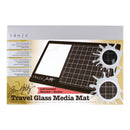 Tim Holtz - Travel Glass Media Mat 10.25 inchX15.5 inch - Left Hand