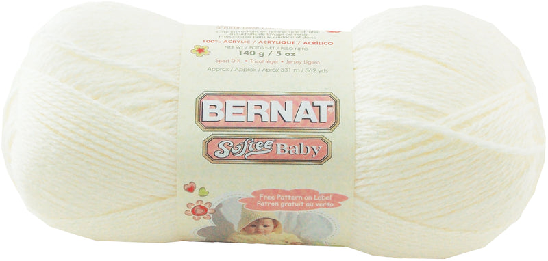 Bernat Softee Baby Yarn - Antique White 140g