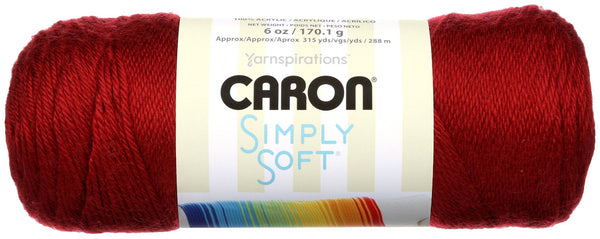 Caron Simply Soft Solids Yarn - Autumn Red 170g