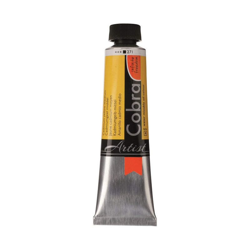 Cobra Artist Water Mixable Oil Colour  - 271 - Cadmium Yellow Medium 40ml