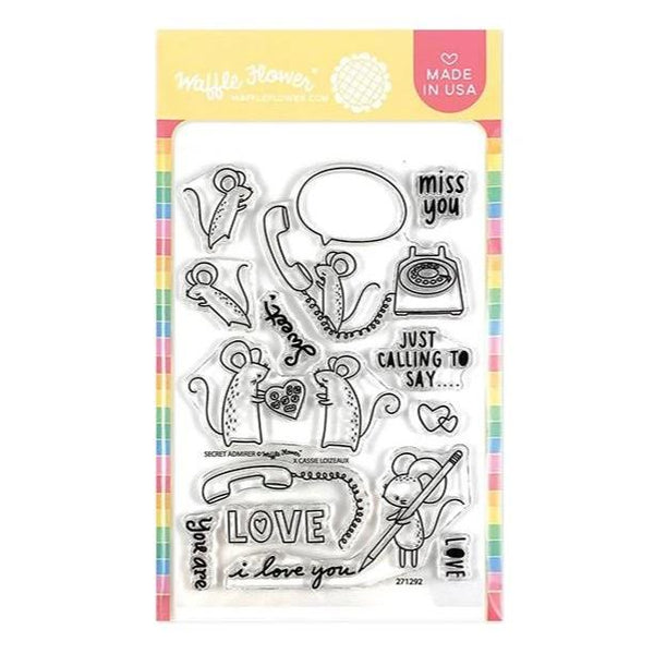 Waffle Flower Crafts Clear Stamps 4in x 6in - Secret Admirer*