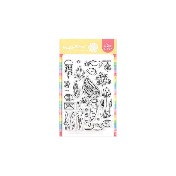 Waffle Flower Crafts Clear Stamps 4in x 6in - Mermaid Mail*
