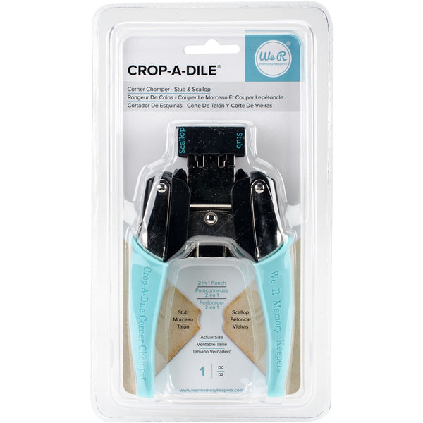 We R Memory Keepers Crop-A-Dile Corner Chomper Tool Stub & Scallop