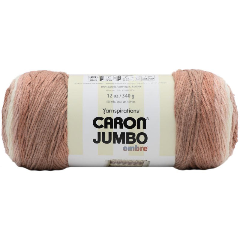 Caron Jumbo Print Ombre Yarn - Sepia 453g