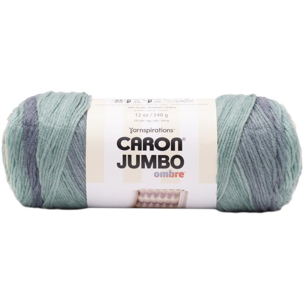 Caron Jumbo Print Ombre Yarn - White Water 340g