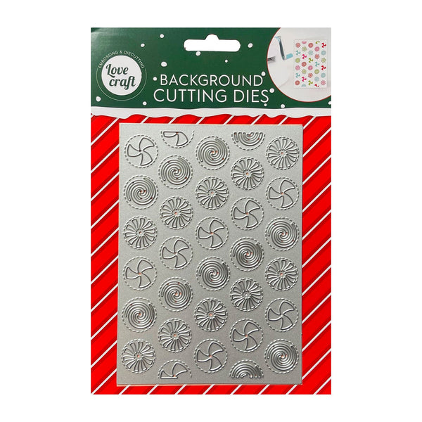 Poppy Crafts Cutting Dies - Christmas Collection - Background - Candy Swirl*