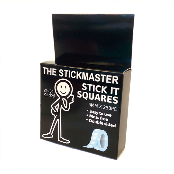 The Stickmaster Stick It Squares 5mm 250/pkg - Small