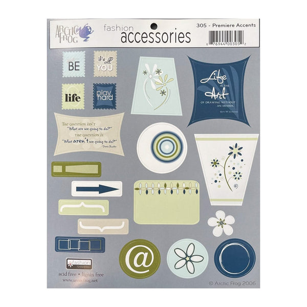 Arctic Frog Fashion Accessories 8"x9" Sticker Sheet - Premiere*