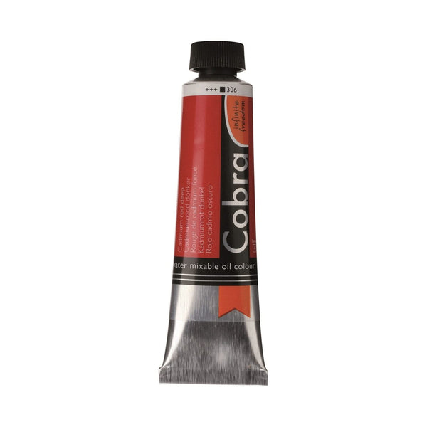 Cobra Artist Water Mixable Oil Colour  - 306 - Cadmium Red Deep 40ml