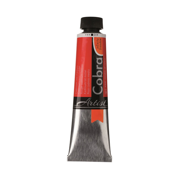 Cobra Artist Water Mixable Oil Colour  - 314 - Cadmium Red Medium 40ml