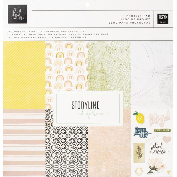 Heidi Swapp Storyline Chapters Project Pad 12in x 12in -179 Pieces*