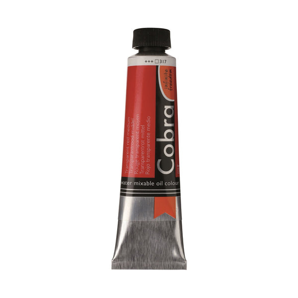 Cobra Artist Water Mixable Oil Colour  - 317 - Transparent Red Medium 40ml*