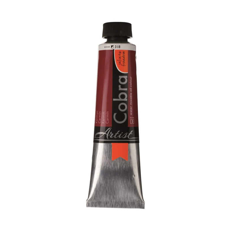 Cobra Artist Water Mixable Oil Colour  - 318 - Carmine 40ml*