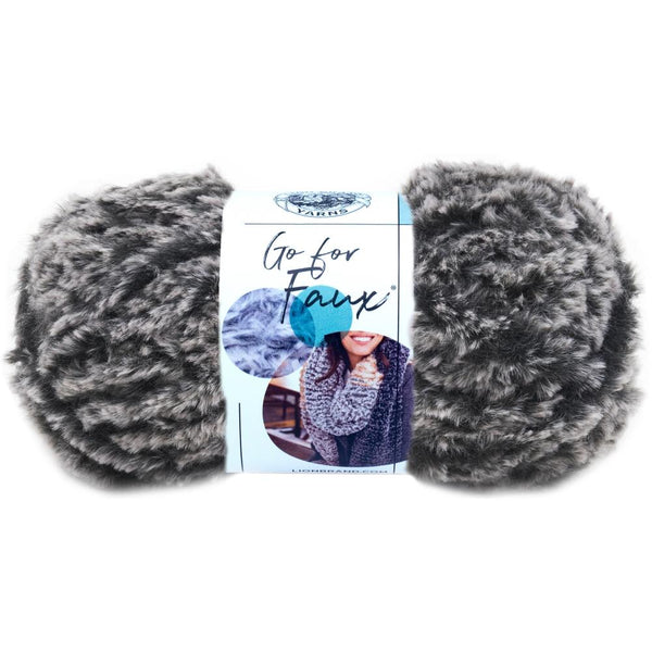 Lion Brand Go For Faux Yarn - Mink 100g