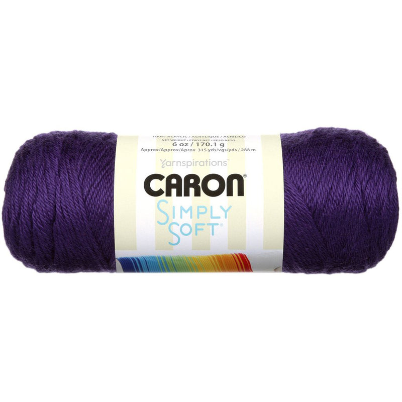 Caron Simply Soft Solids Yarn - Purple