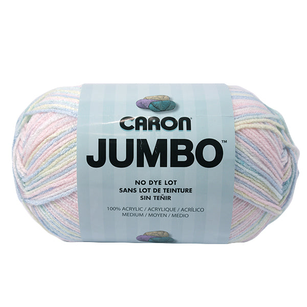 Caron Jumbo Print Yarn - Baby Rainbow 340g