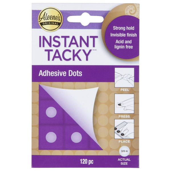 Aleene's Instant Tacky Adhesive Dots - 3/8" 120 pack