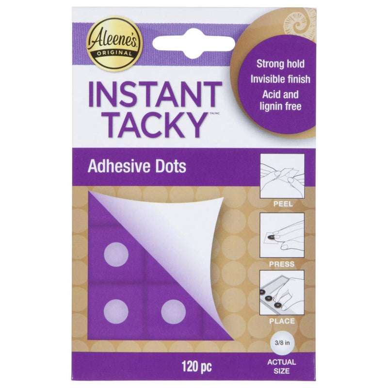 Aleene's Instant Tacky Adhesive Dots - 3/8" 120 pack