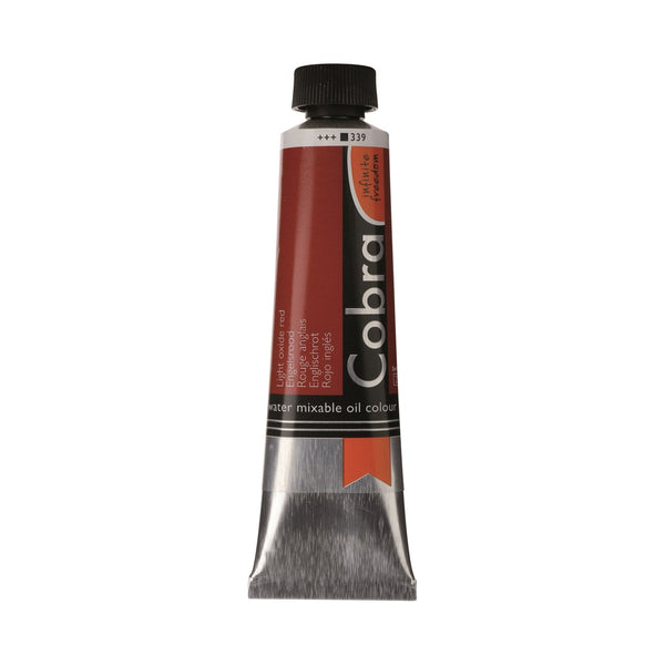 Cobra Artist Water Mixable Oil Colour  - 339 - Light Oxide Red 40ml