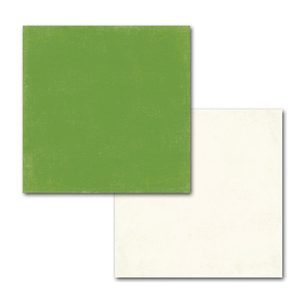 Carta Bella Merry & Bright 12x12 D/Sided Cardstock - Aspen Green/Snowflake