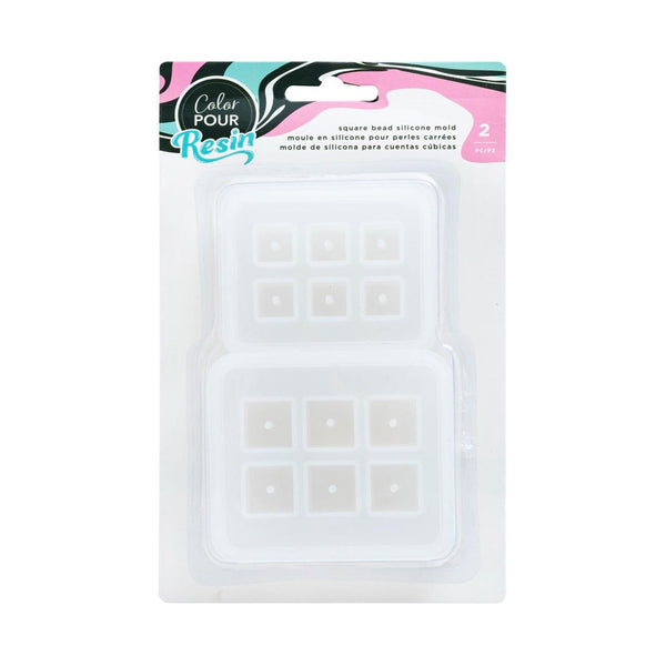 American Crafts Color Pour Resin Mould - Square Bead