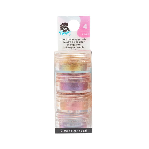 American Crafts Color Pour Resin Mix-Ins - Colour Changing Powder 4 Pack*
