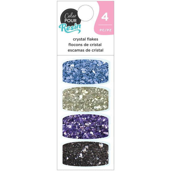 American Crafts Color Pour Resin Mix-Ins 4 pack  - Crystal Flakes - Galaxy*