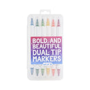 American Crafts Dual Tip Markers 12 Pack - Bold And Beautiful*