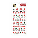 DCWV Christmas Stickers 10 Sheets - Holiday Cheer, W/Gold Foil*
