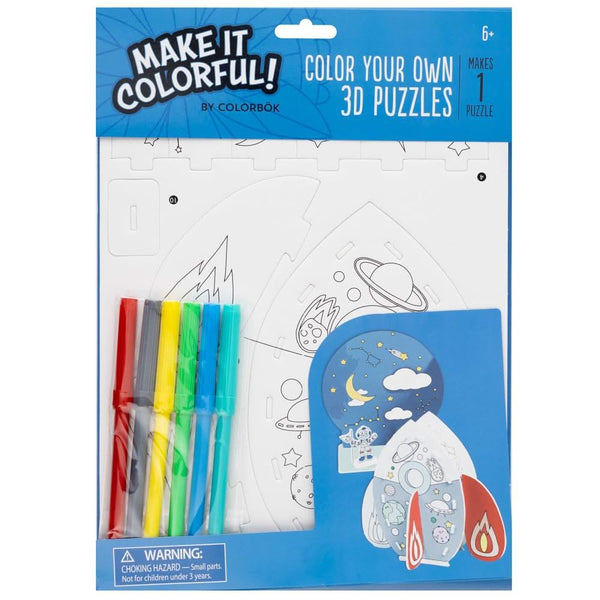 Colorbok Make It Colourful! Colour Your Own 3D Puzzle - Space*