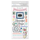 BoBunny Brighton Thickers Stickers 68-pack  Beautiful Things Phrase/Chipboard*