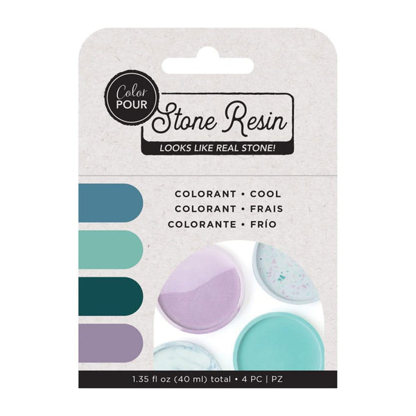 American Crafts Stone Resin Colorant 4/Pkg - Cool