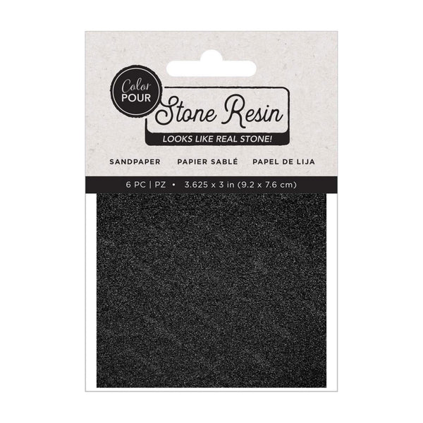 American Crafts Color Pour - Stone Resin - Sandpaper 6/Pkg