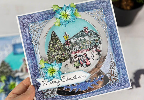 Heartfelt Creations Cut & Emboss Dies - Festive Snowglobe