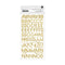 American Crafts April & Ivy Gold Glitter Thickers Stickers 141/Pkg - Alpha*