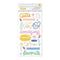 American Crafts Hello Little Girl Thickers Stickers w/ Gold Foil 50/Pkg - Phrase