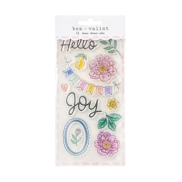 American Crafts Poppy And Pear Acrylic Stamp Set*