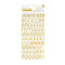 American Crafts A Perfect Match Thickers Stickers w/Gold Foil 200/Pkg - Alpha
