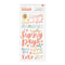 Pebbles Sunny Bloom Thickers Stickers 80/Pkg - Phrase