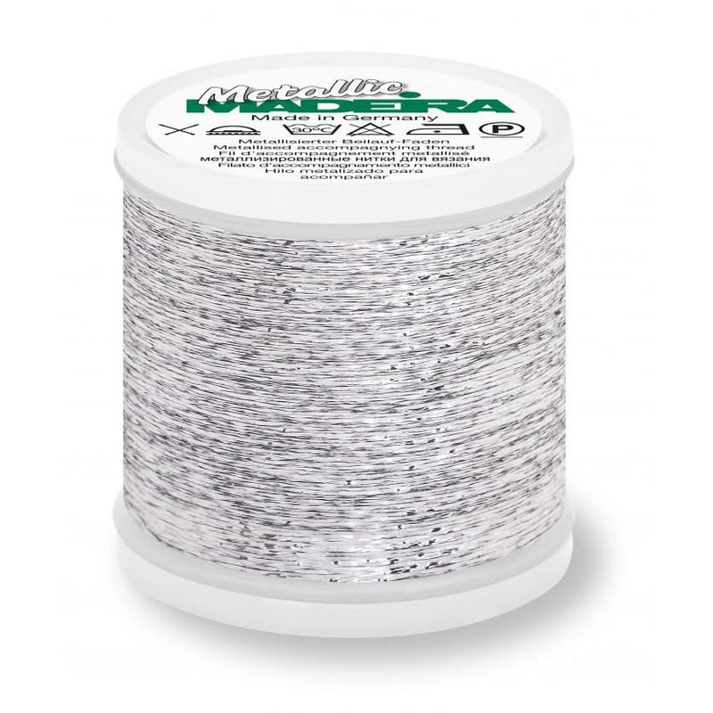 Madeira Metallic Thread 200m - White/Silver*