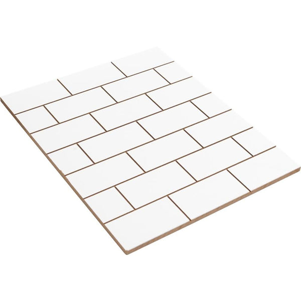 American Crafts Pocket Frames Reversible Insert 8 inch X10 inch Shiplap/Brick