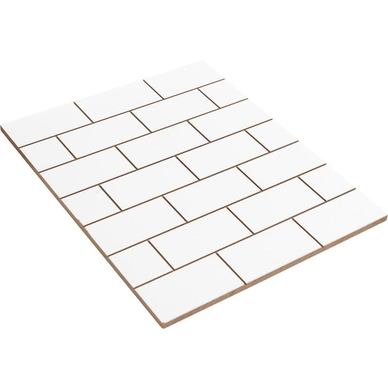 American Crafts Pocket Frames Reversible Insert 8 inch X10 inch Shiplap/Brick