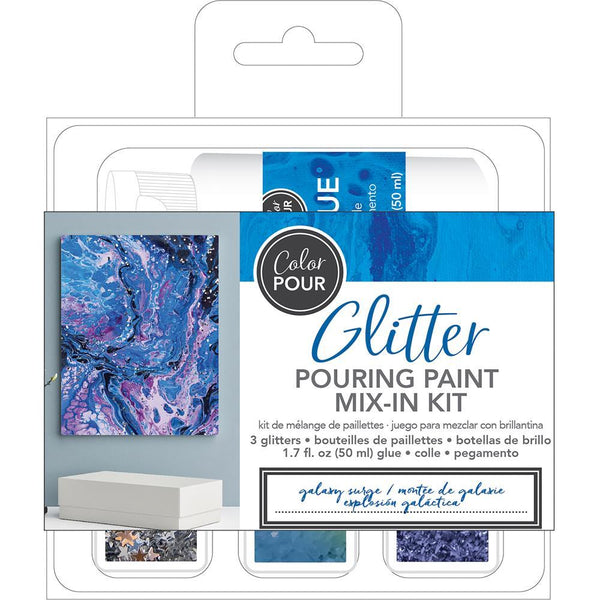 American Crafts Colour Pour Glitter Mix-In Kit 4 pack Galaxy Surge