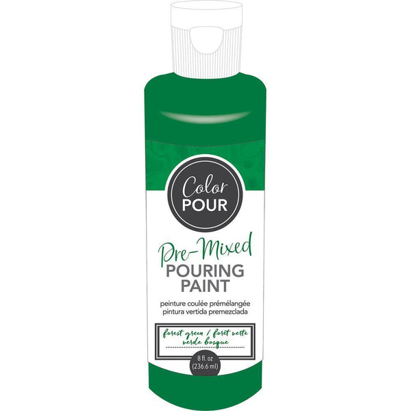 American Crafts - Colour Pour Pre-Mixed Paint 8oz - Forest Green