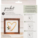 American Crafts Pocket Frames Insert Kit 6 inch X5.5 inch 5 pack Heart Wreath with Insert