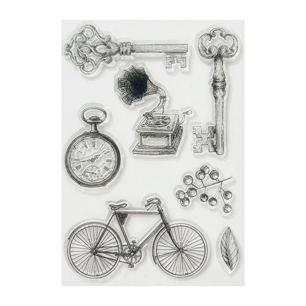 Poppy Crafts Clear Stamps #358 - Vintage Times